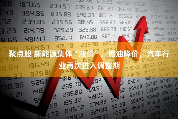 聚点股 新能源集体“涨价”，燃油降价，汽车行业再次进入调整期